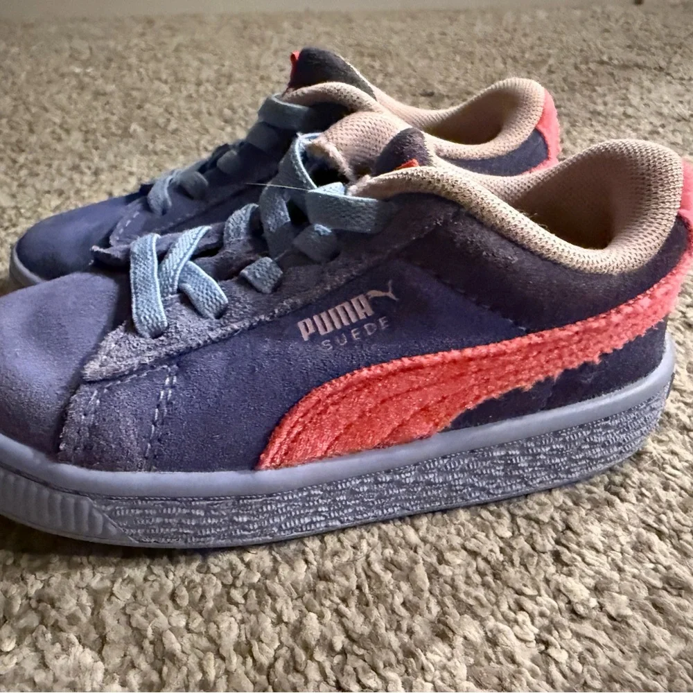 Puma Kids Sneakers - Coral Suede - Picture 8 of 13